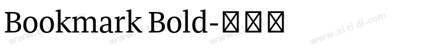 Bookmark Bold字体转换